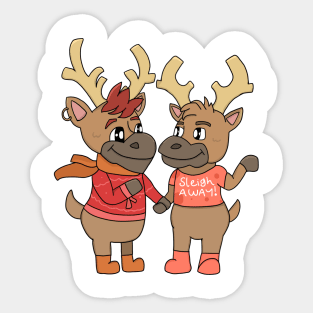 Deer Boyfriends Sticker